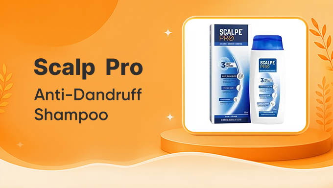 Scalpe Pro Daily Anti-Dandruff Shampoo | Effective Daily Care for Flake-Free Hair