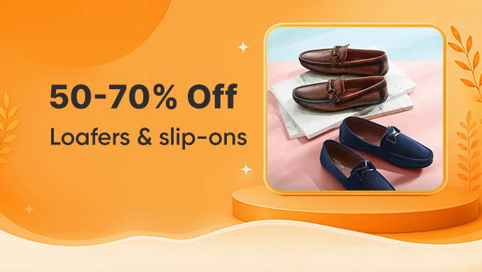 Footwear Collection | 50-70% Off on Loafers & Slip-Ons
