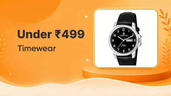 Timewear Under ₹499 | Stylish Watches Deal