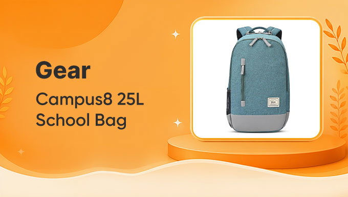 Campus Gear Backpack | 25L Everyday Carry for School & College