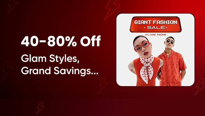 AJIO Giant Fashion Sale | 40–80% Off on Trendsetting Styles