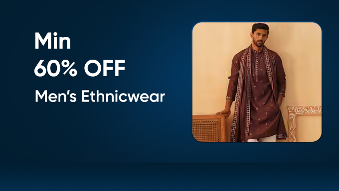 Men's Ethnic Wear | Min. 60% Off on Festive Favorites