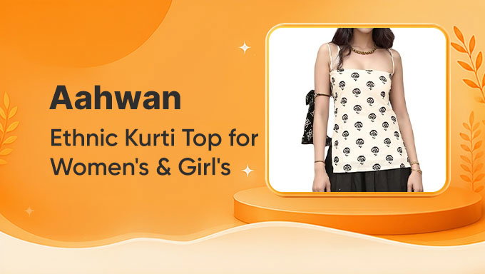 Aahwan Ethnic Kurti Top | Everyday Elegance for Women & Girls