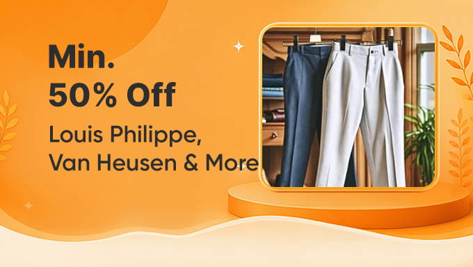 Formal Trousers Collection | Min. 50% Off on Smart Essentials