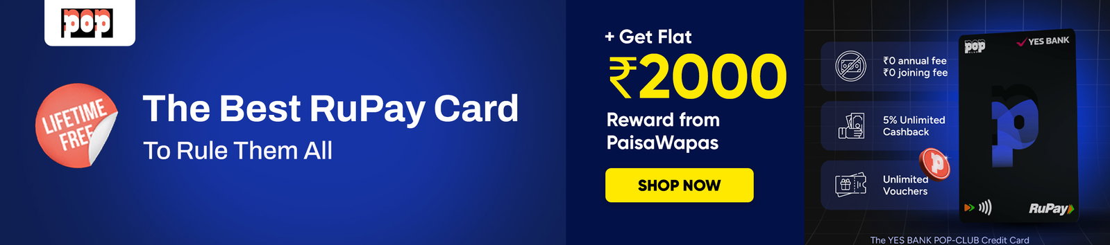 POP Club Credit Card