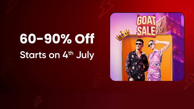 Flipkart G.O.A.T Sale | Starts 4th July | 60–90% Off on Top Brands