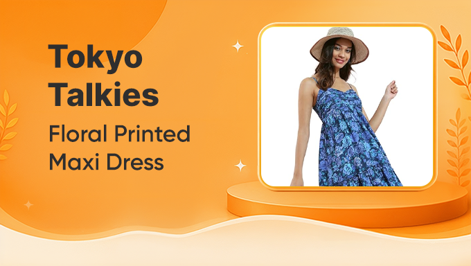 Tokyo Talkies Floral Maxi Dress | Effortless Elegance for Every Occasion