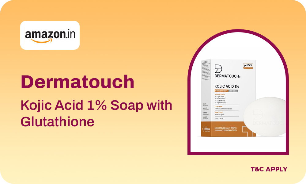 Dermatouch Kojic Acid 1% Soap | Daily Brightening & Gentle Cleansing