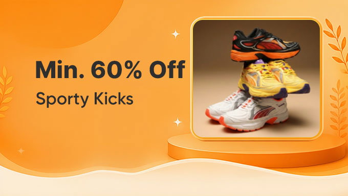 Sporty Kicks Collection | Min. 60% Off on Performance Footwear