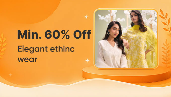 Elegant Ethnic Wear | Min. 60% Off on Timeless Styles