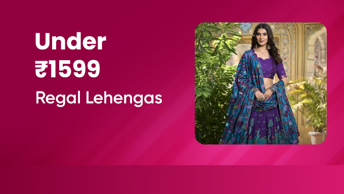 Regal Lehengas | Designer Ethnic Styles Under ₹1599