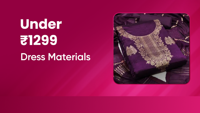 Dress Materials | Premium Ethnic Fabrics Under ₹1299