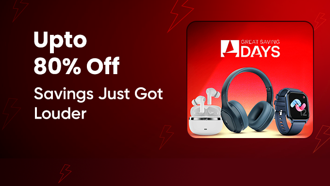 boAt Great Savings Days | Up to 80% Off on Audio & Smart Gadgets