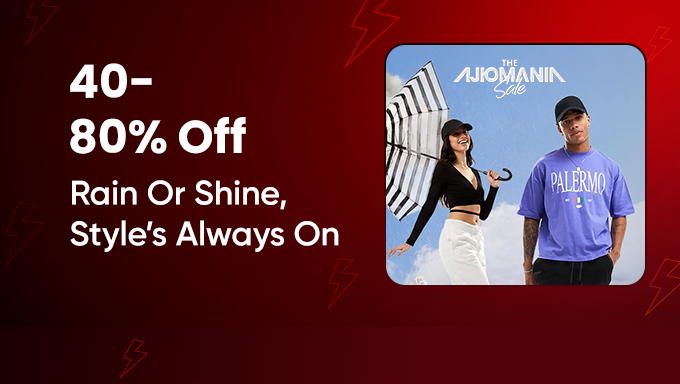 AJIO Mania Sale | 40–80% Off on Fashion for Men & Women + Bank Offers