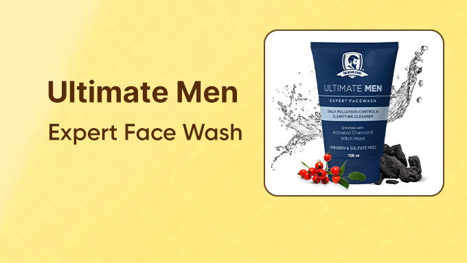 Ultimate Men Expert Face Wash | Deep Cleansing Charcoal Face Wash for Men