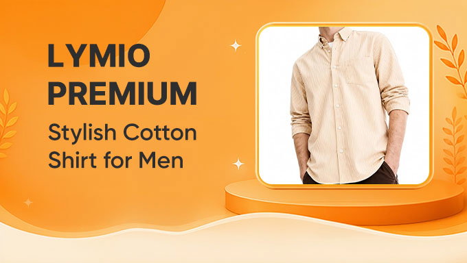 LYMIO Premium Cotton Shirt for Men | Stylish Casual & Formal Wear