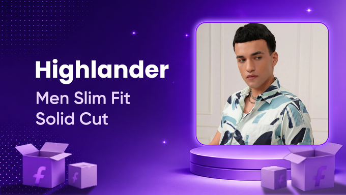 Highlander Men's Slim Fit Shirt | Stylish Printed Casual Shirt for Men