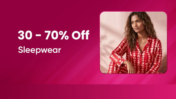 Women's Sleepwear | 30-70% Off on Nightwear & Loungewear