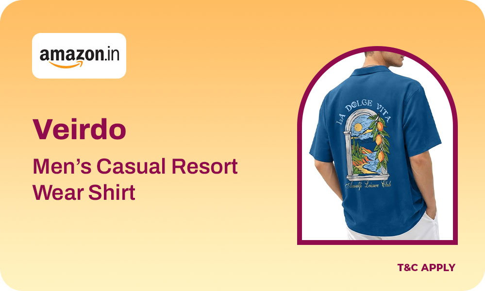 Veirdo Men’s Casual Resort Wear Shirt 