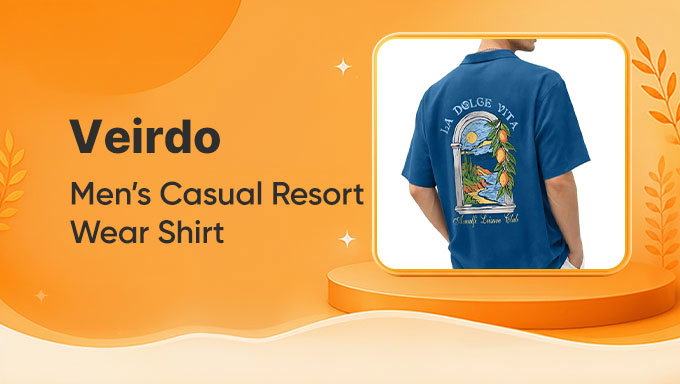 Veirdo Men's Oversized Casual Shirt | Flat 50% Off on Printed Back Graphic Shirt
