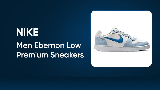 Nike Ebernon Low Premium Sneakers | Flat 50% Off