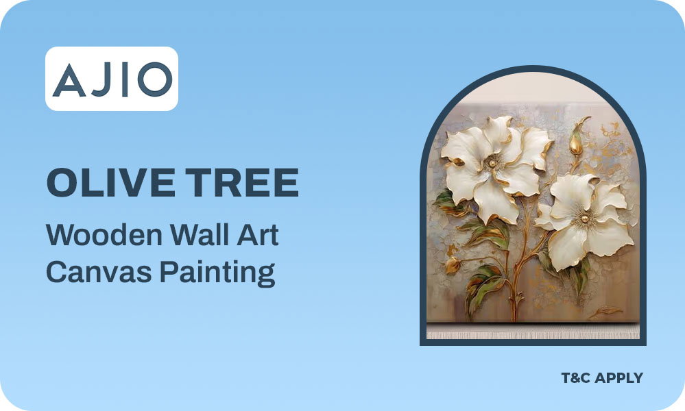 Olive Tree Wall Art | Flat 60% Off on Wooden Canvas Painting