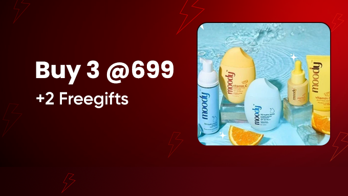 TryMoody Skincare | Buy Any 3 at ₹699 + 2 Free Gifts