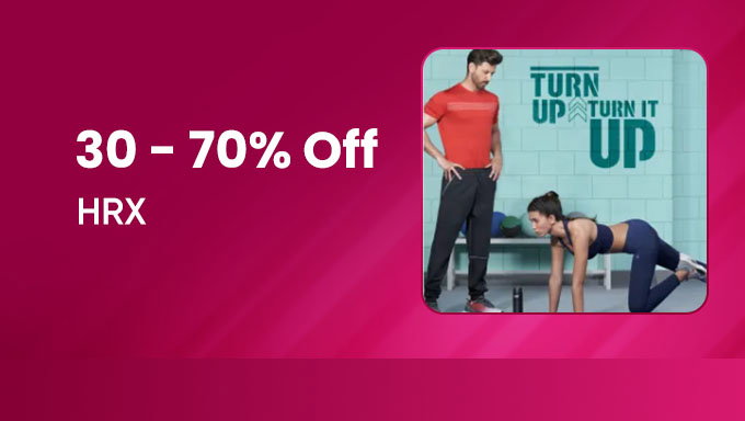 HRX Activewear | 30–70% Off on Sports & Fitness Wear