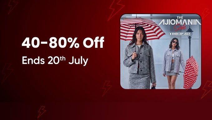 AJIO Mania Sale | 40–80% Off on Fashion for Men & Women + Bank Offers