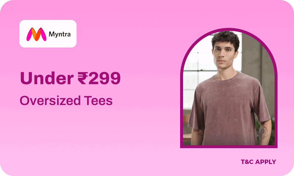 Oversized Tees Collection | Trendy Styles Under ₹299