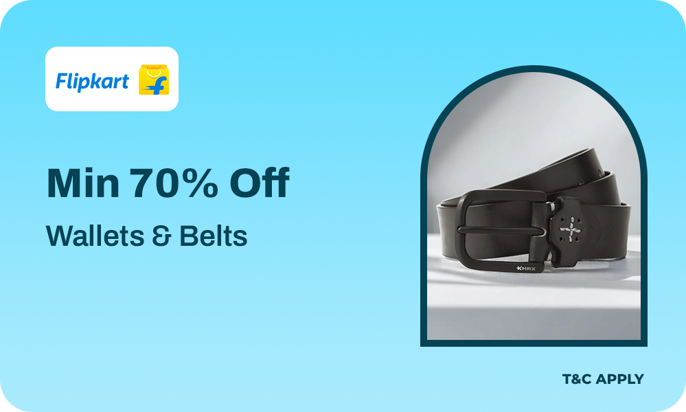 Minimum 70% Off On Wallets & Belts Collection