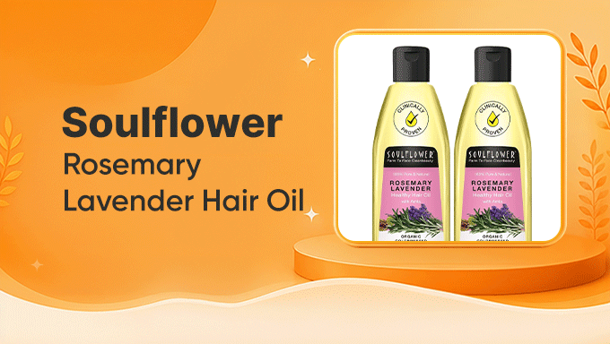 Soulflower Rosemary Lavender Hair Oil | Flat 33% Off Pack of 2