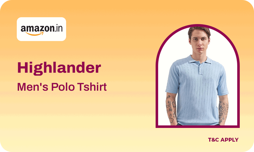 Highlander Men's Polo Tshirt | Flat Knit | Regular Fit 