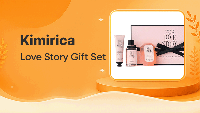 Kimirica Love Story Gift Set | Premium Bath & Body Care Gift Box