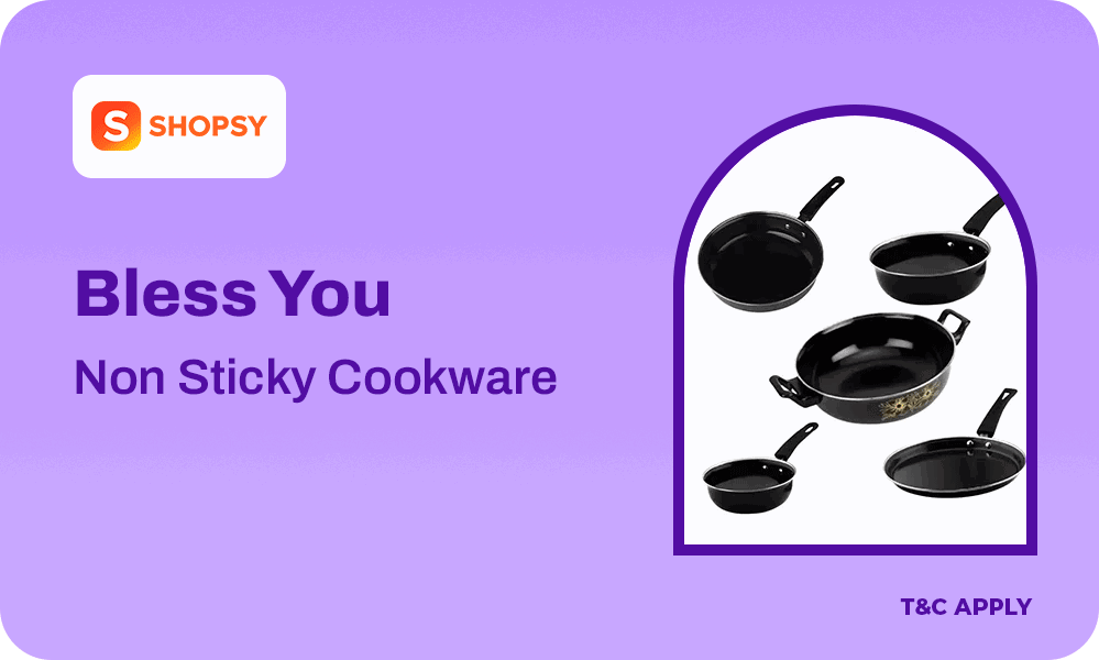 Buy BlessYou Non sticky Cookware (Pack of 6 Pcs) 