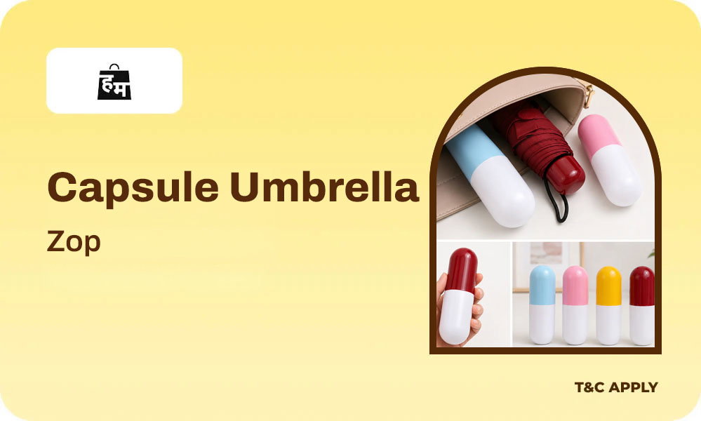 Capsule Folding Travel Umbrella