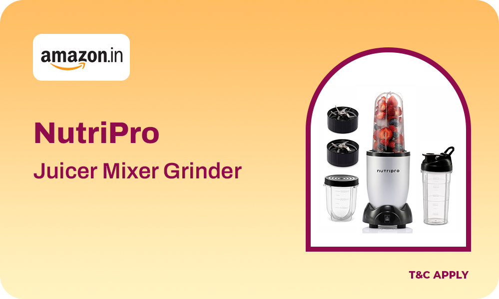 NutriPro Juicer Mixer Grinder | Flat 64% Off at Just ₹1,799
