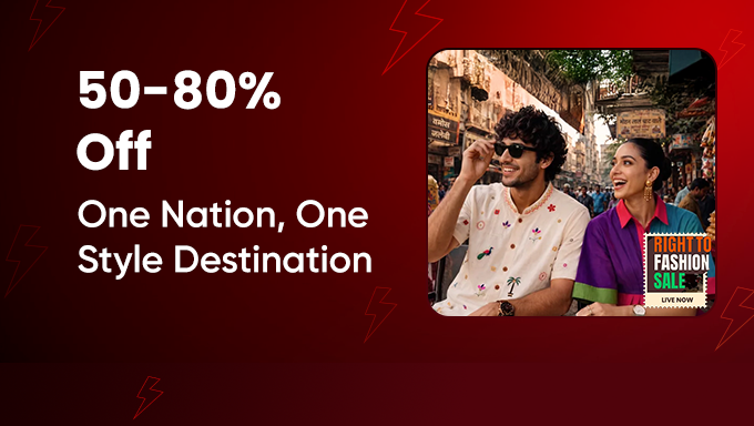 Right to Fashion Sale | Get Upto 50–80% Off + Extra 10% Bank OFF