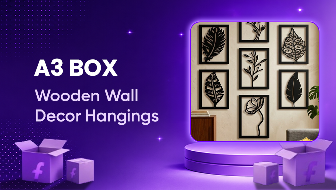 Wooden Wall Decor Set | Flat 91% Off at Just ₹112