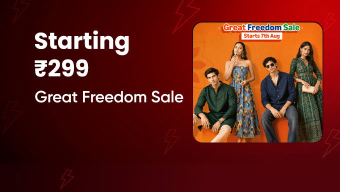 Amazon Great Freedom Sale | Wishlist Now & Fashion Starting at ₹299