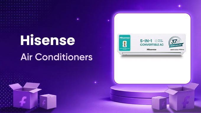 Hisense 1.5 Ton 3 Star Inverter Split AC | Starting at ₹25,990