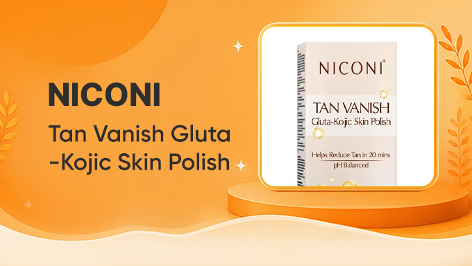 NICONI Gluta Kojic Tan Vanish Skin Polish | Instant Tan Removal & Skin Glow