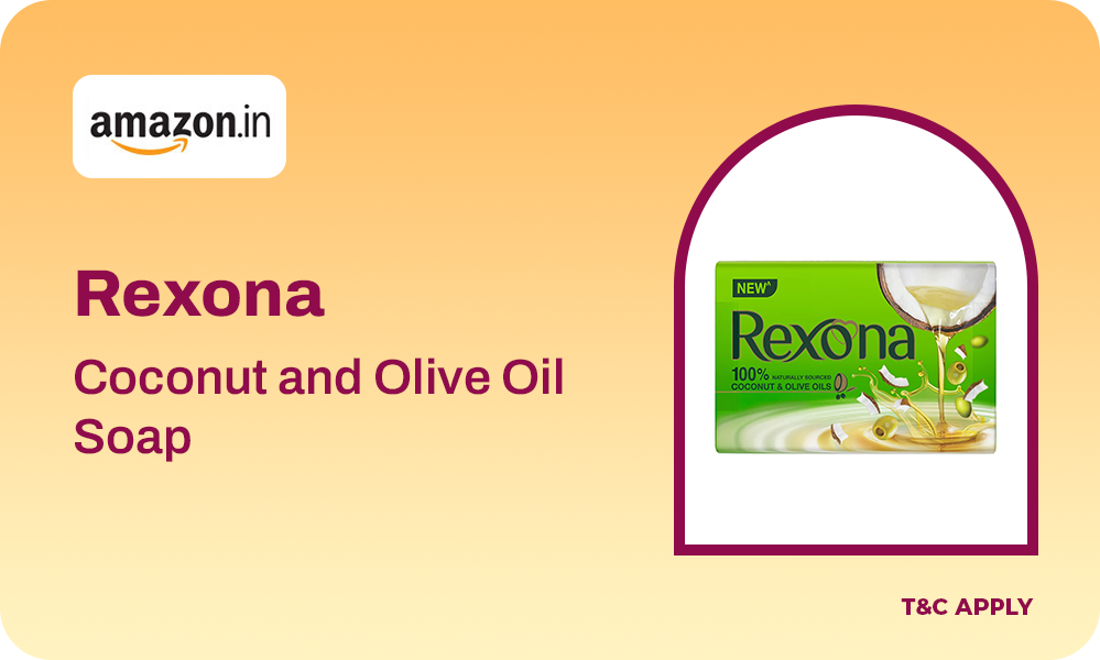 Rexona Coconut and Olive Oil Soap For Silky Smooth Skin(4 * 100g),Pack of 4