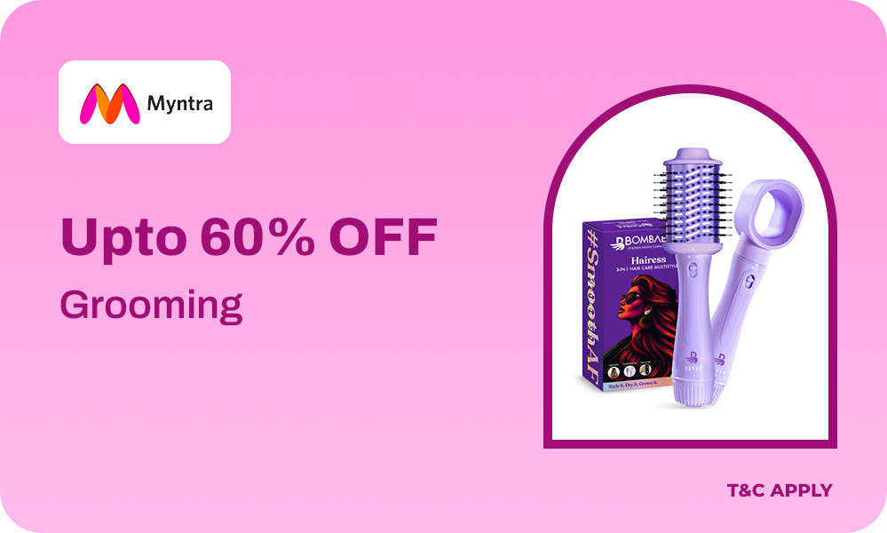 Upto 60% OFF On Your Next Grooming & Beauty Products