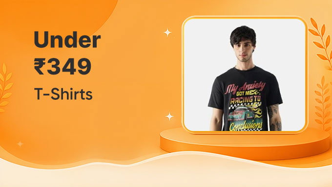 T-Shirts Under ₹349 | Trendy Styles at Budget Prices