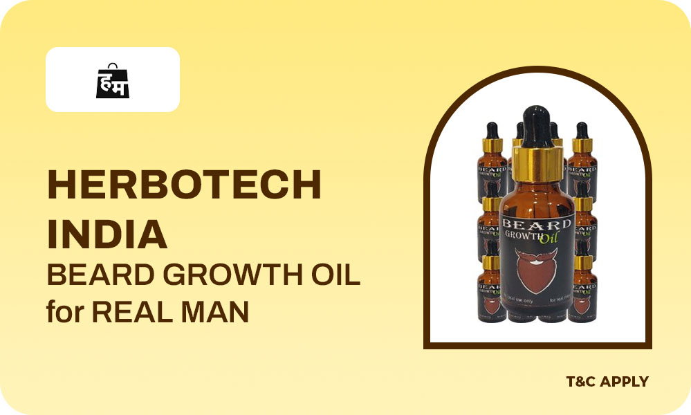 Ayurvedic BEARD GROWTH OIL By HERBOTECH INDIA