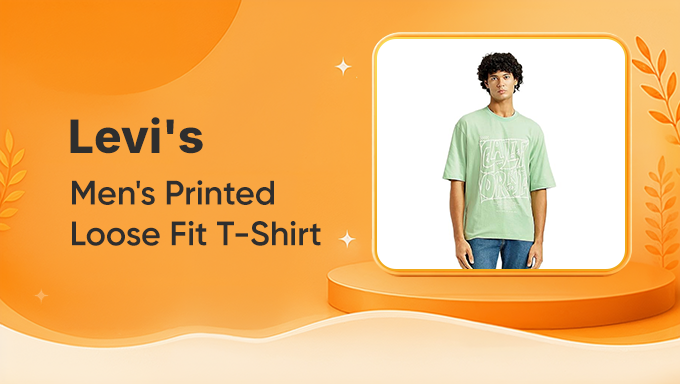 Levi’s Men’s Printed Loose Fit T-Shirt | Casual Streetwear Style