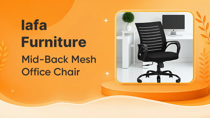 Lafa Furniture Mid-Back Mesh Office Chair | Ergonomic Office Seating