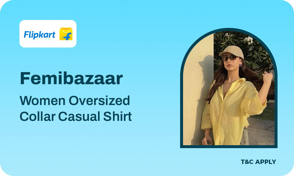 Femizabazaar Women Oversized Fit Casual Shirt