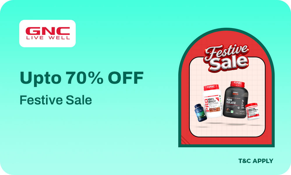 FESTIVE SALE IS HERE | Upto 70% OFF On Your Favourite GNC Products!